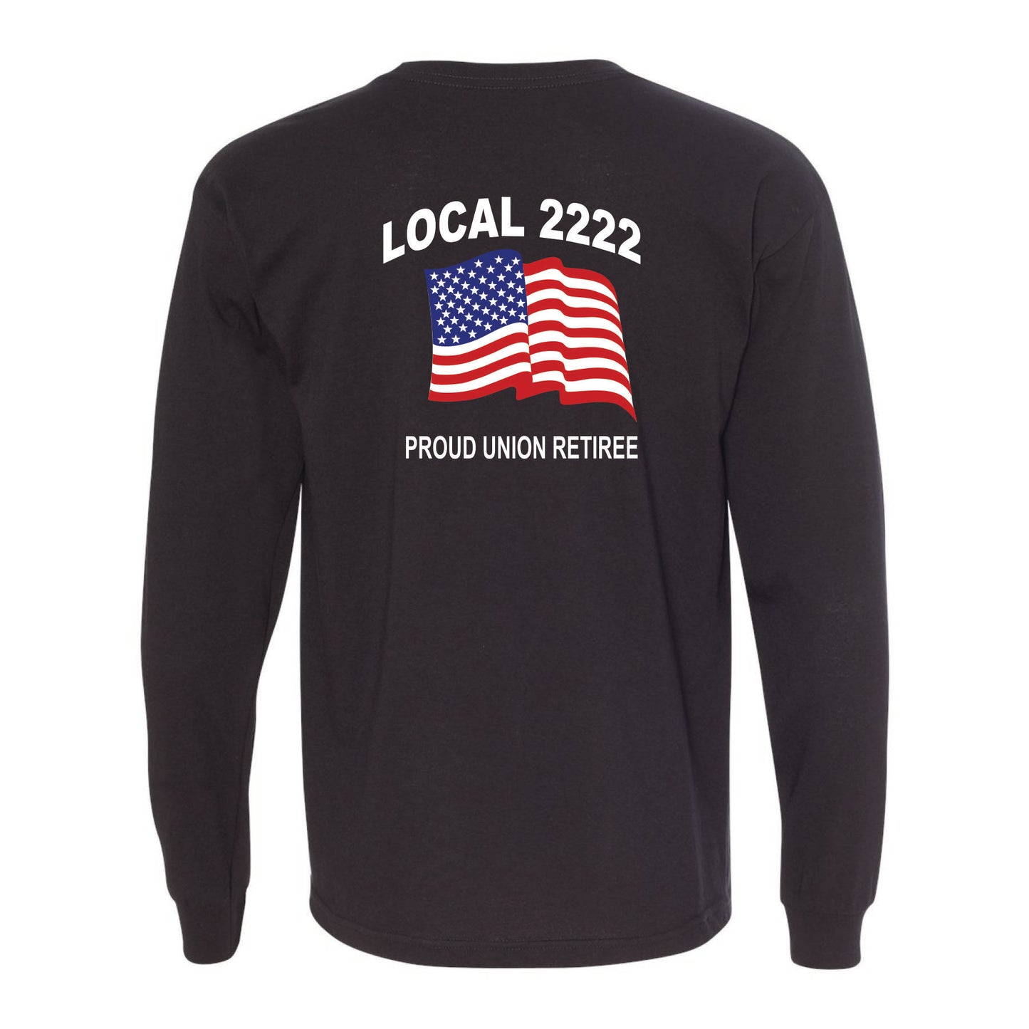 Retiree Long Sleeve: USA FLAG