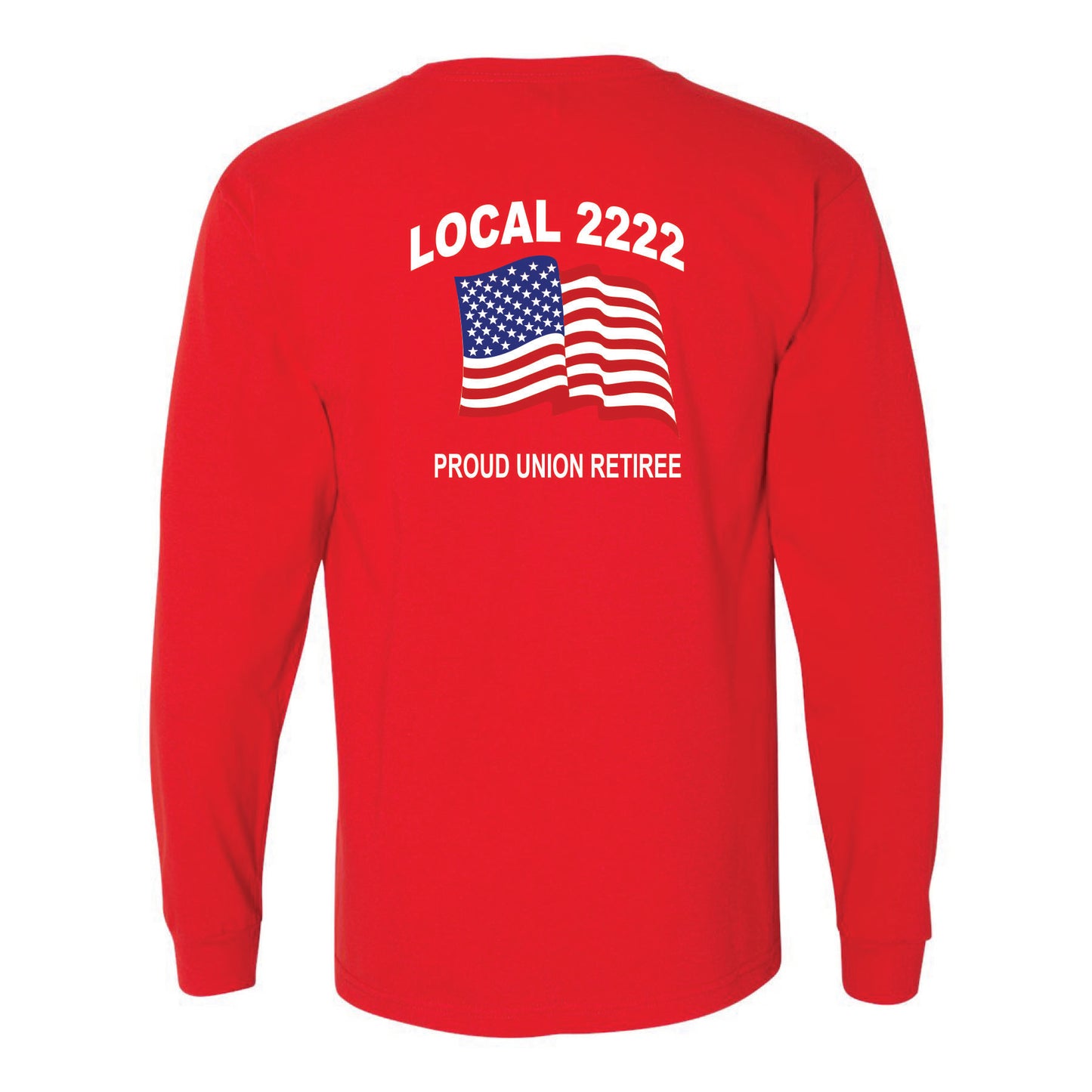 Retiree Long Sleeve: USA FLAG